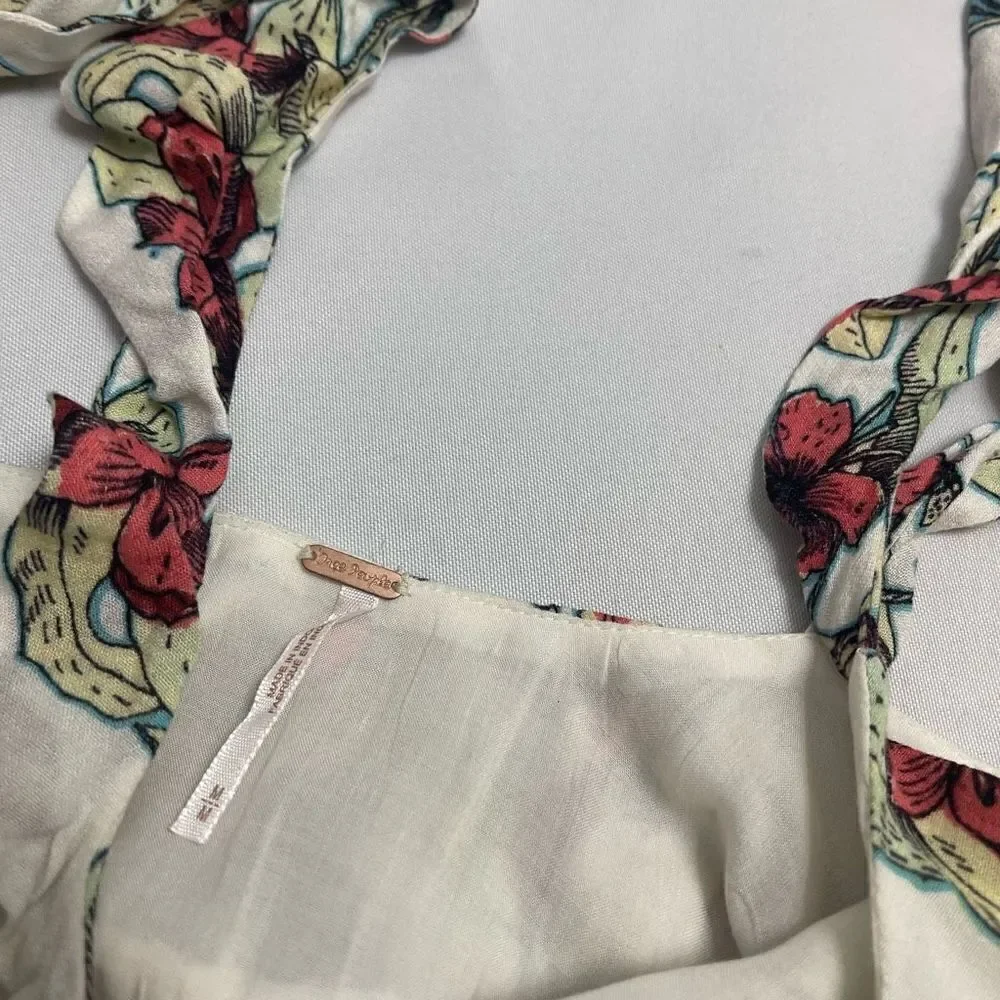 NWT Free People White Dear You Floral Dress Size Medium New